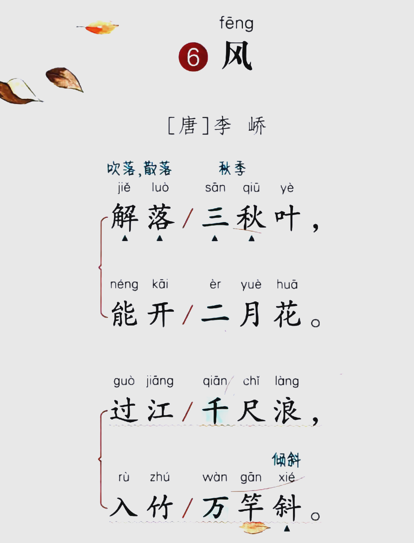 风李峤的诗的意思,风李峤这首诗的意思