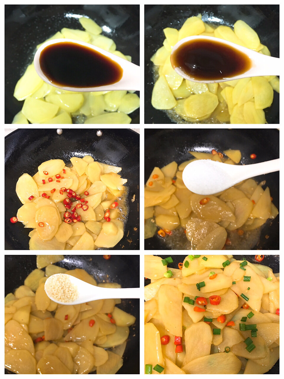 土豆片的做法,干锅土豆片的做法 最正宗的做法
