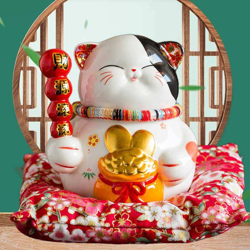招财猫左右手各招什么,招财猫是左手招还是右手招