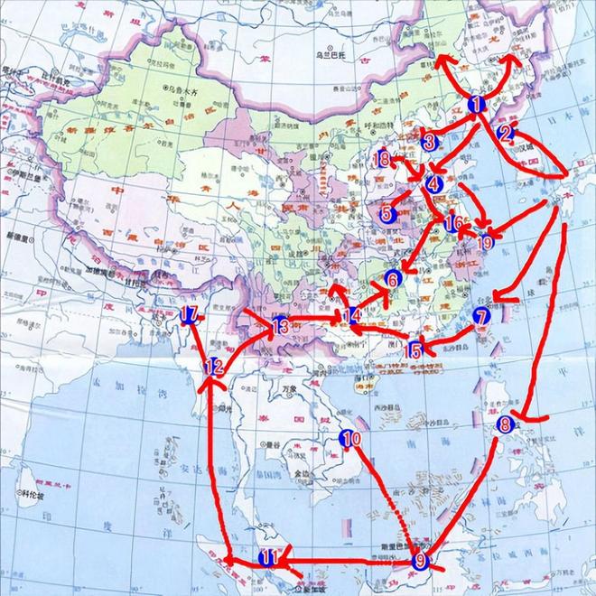 日本占领中国地图,抗战日本占领中国地图