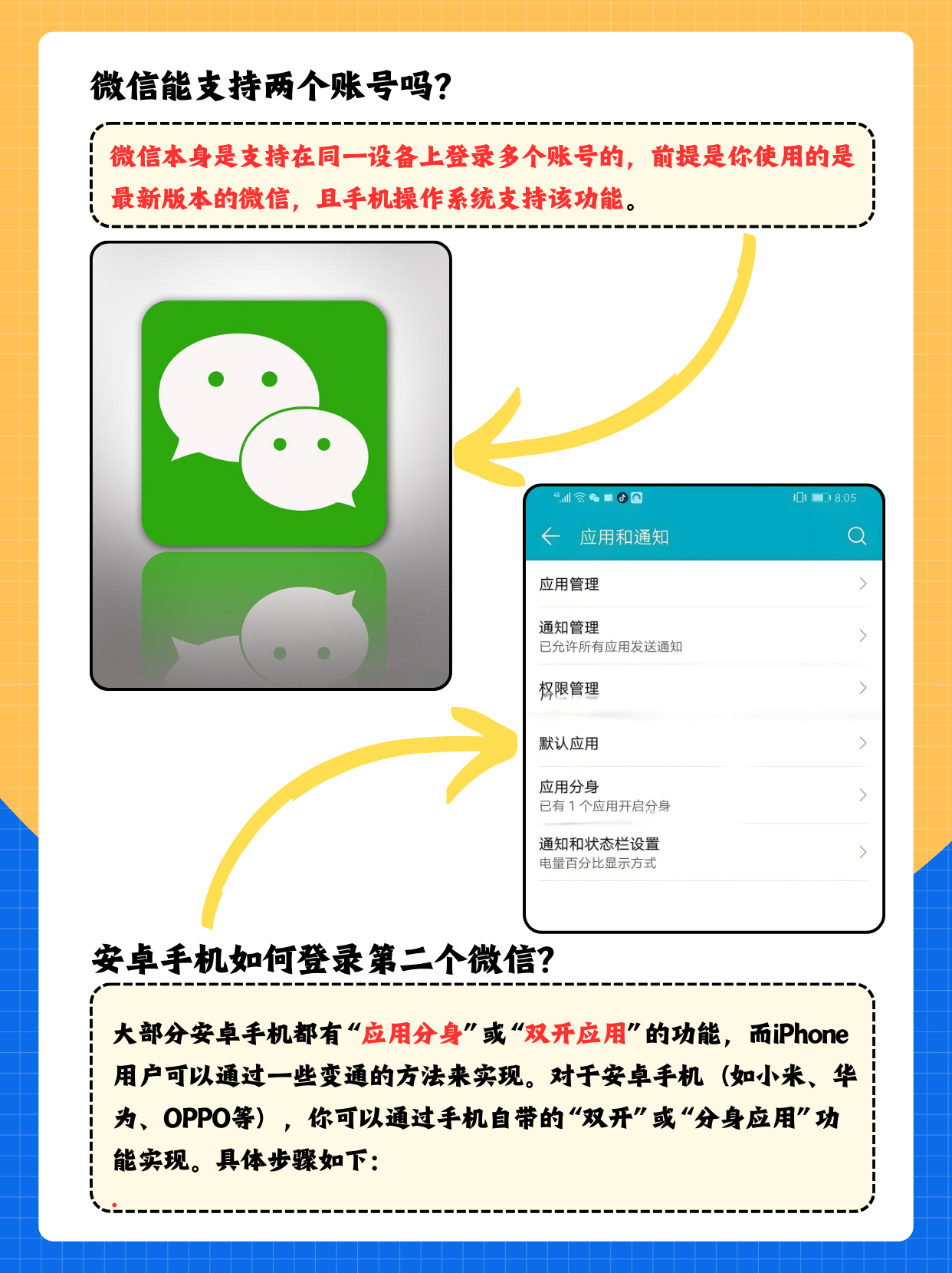 手机登录两个微信,2个微信同一个手机号