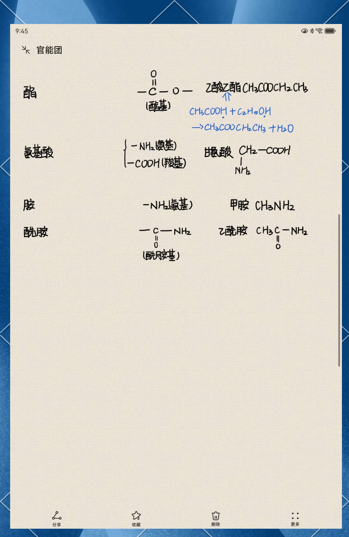 官能团有哪些,化学官能团一览表