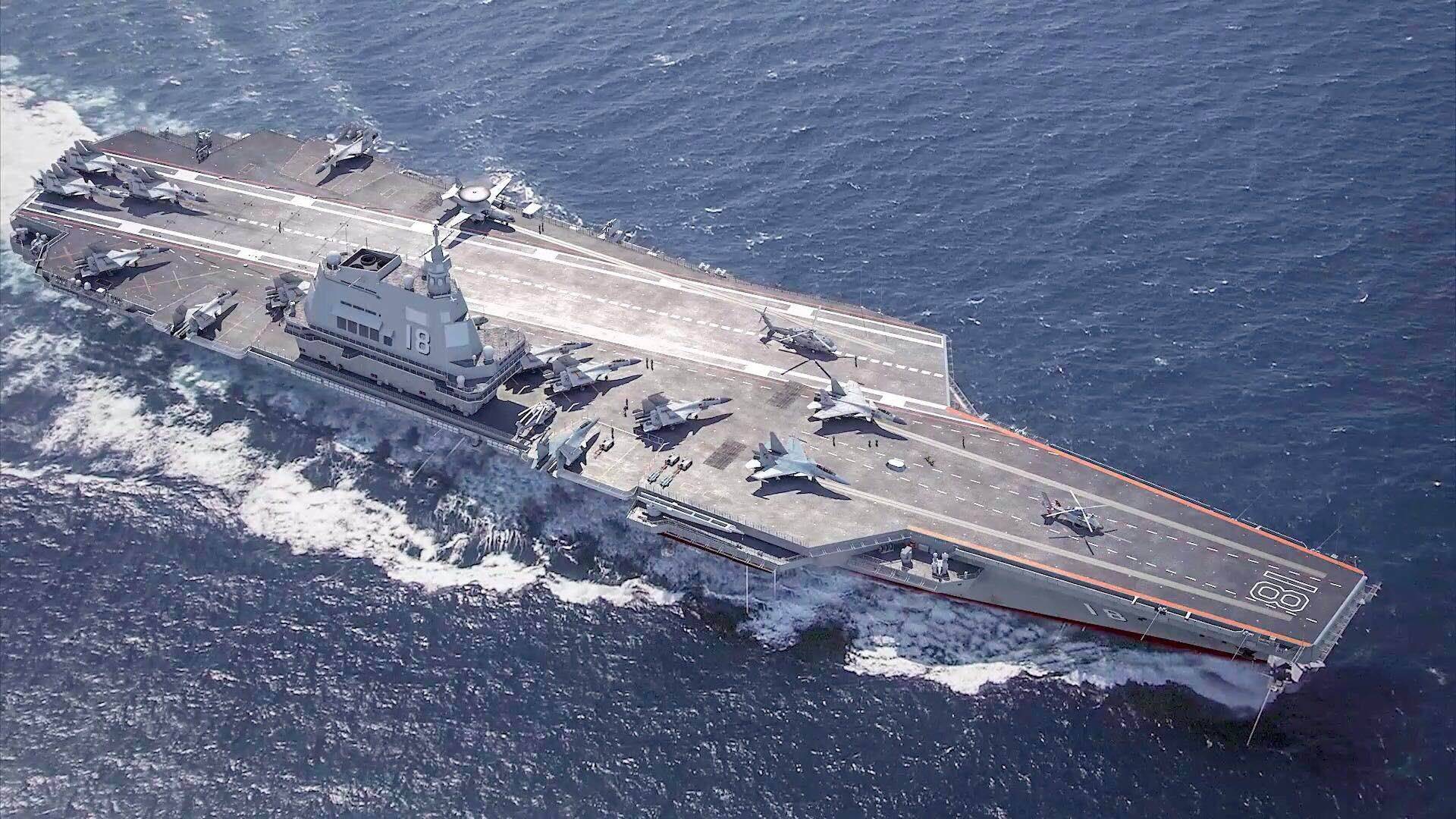 外媒眼中的国产航母,外媒看福建舰航母下水