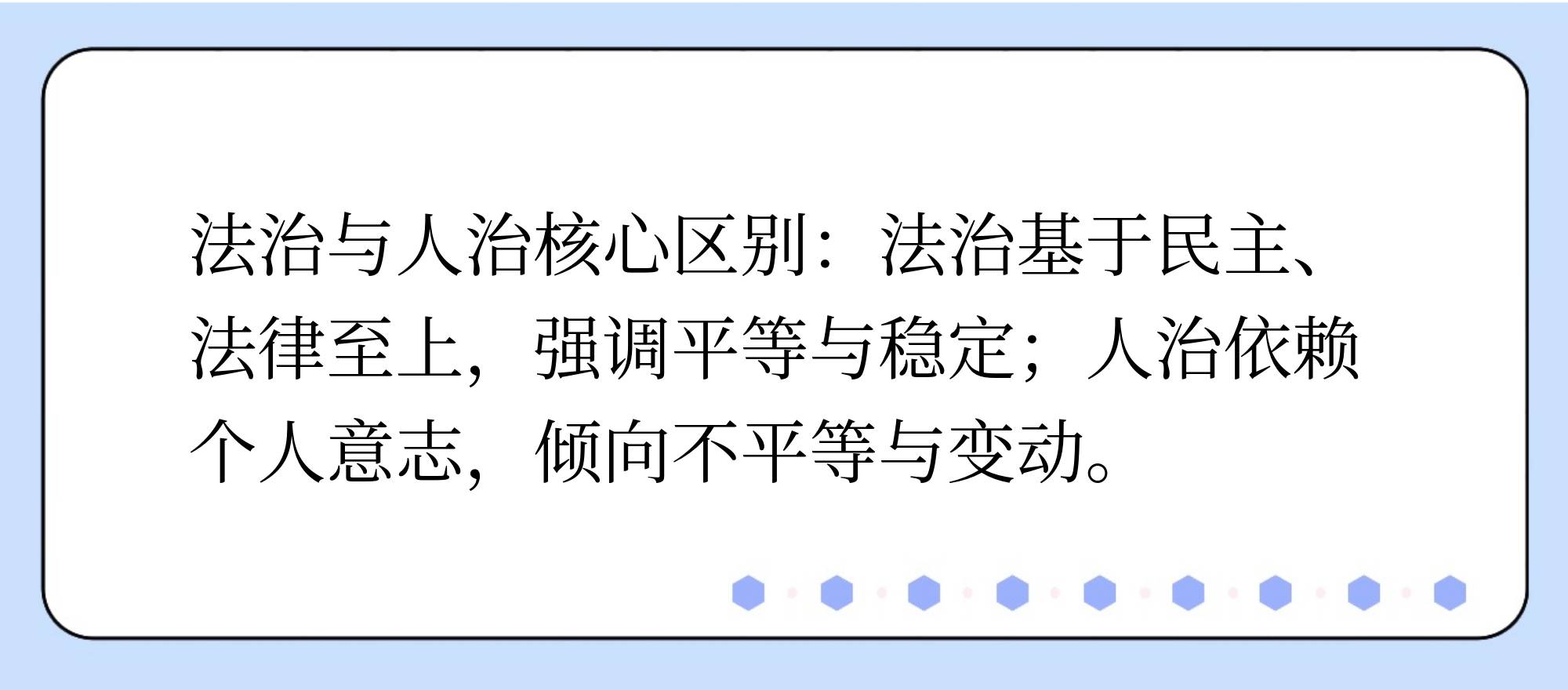 法治与人治的区别,法治与人治的区别和联系