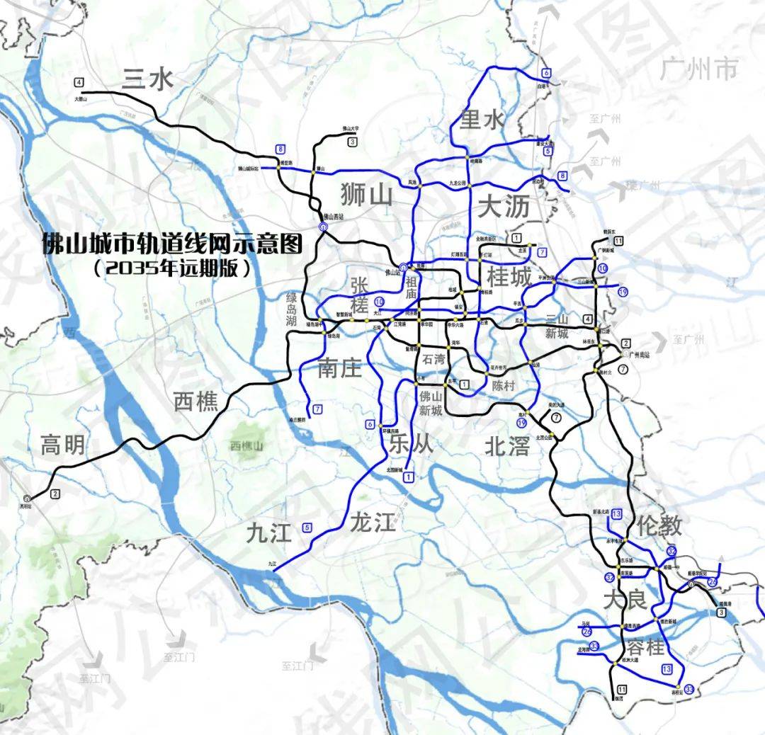 佛山地铁规划图,佛山地铁规划图2025高清