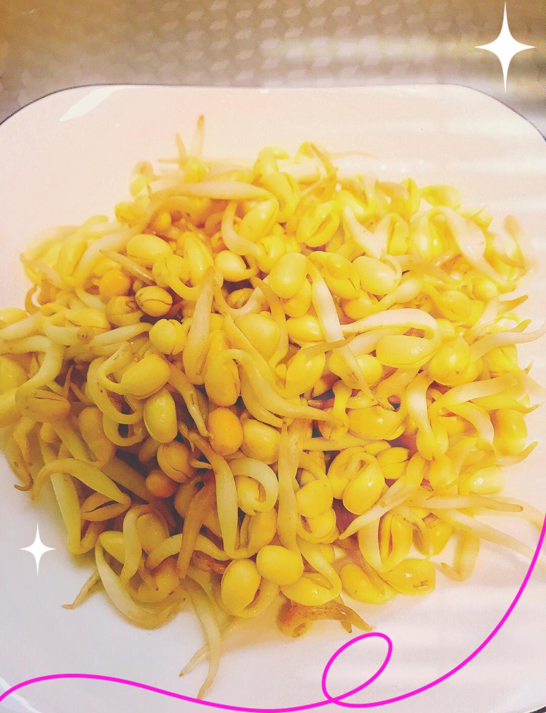 豆芽炒粉条,肉沫豆芽炒粉条