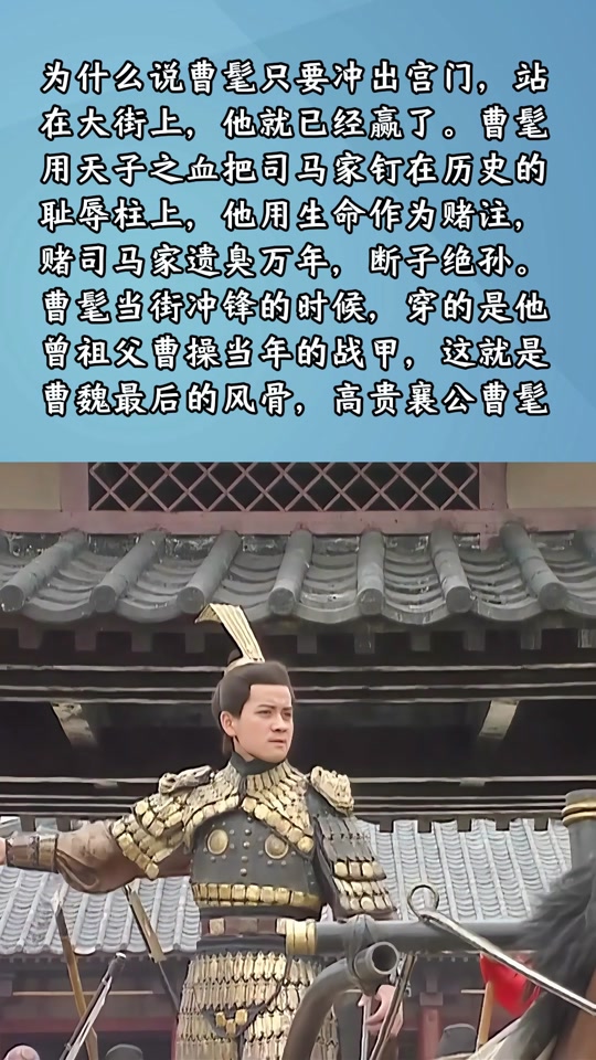 曹髦怎么读,高贵乡公曹髦怎么读