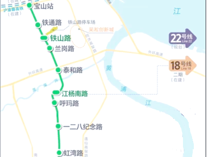 上海地铁19号线线路图,上海19号线全部站点图